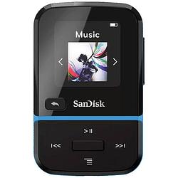 Foto van Sandisk clip sport go mp3-speler 16 gb blauw met bevestigingsclip, fm-radio