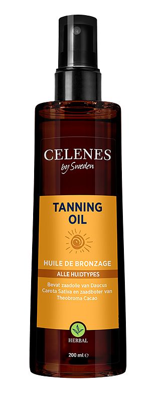 Foto van Celenes by sweden herbal tanning olie all skin type