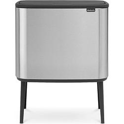 Foto van Brabantia afvalemmer bo touch bin, mat staal, 3 x 11 l fpp (637562)