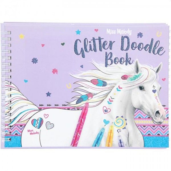 Foto van Miss melody glitter doodle book met stiften