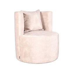 Foto van Label51 fauteuil evy - naturel - velours