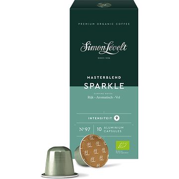 Foto van Simon levelt masterblend sparkle gemalen koffie in capsules 10 stuks 55g aanbieding bij jumbo | 2e halve prijs