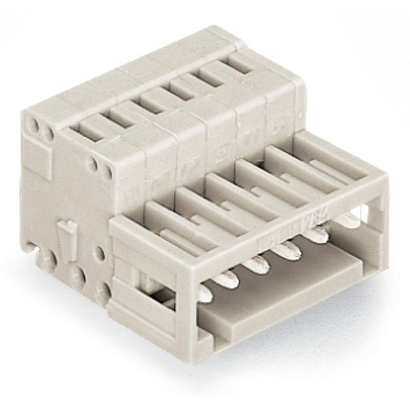 Foto van Wago 734-309 male header (standaard) 2140 totaal aantal polen: 9 rastermaat: 3.50 mm 50 stuk(s)