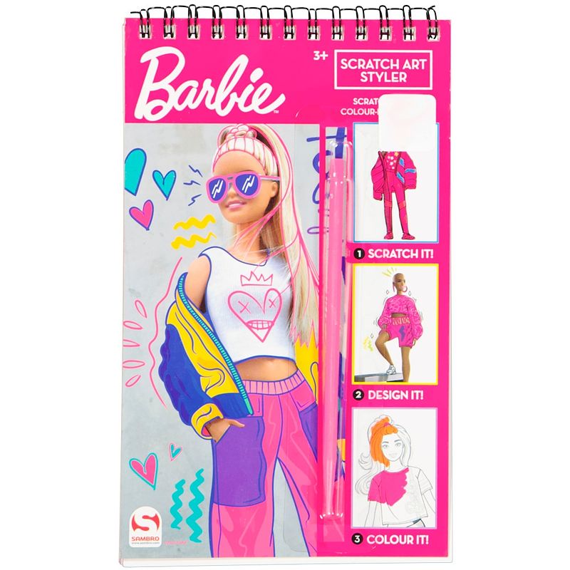 Foto van Barbie scratch en kleurboek barbie