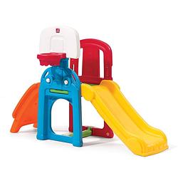 Foto van Step2 game time sports climber speeltoestel voor kinderen glijbaan en basketbal set voor peuters van plastic /