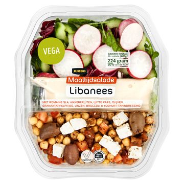 Foto van 1 voor € 4,00 | jumbo maaltijdsalade libanees 400g aanbieding bij jumbo