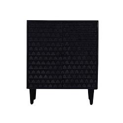 Foto van Giga meubel dressoir zwart - mangohout - 73x38x85cm - dressoir louis