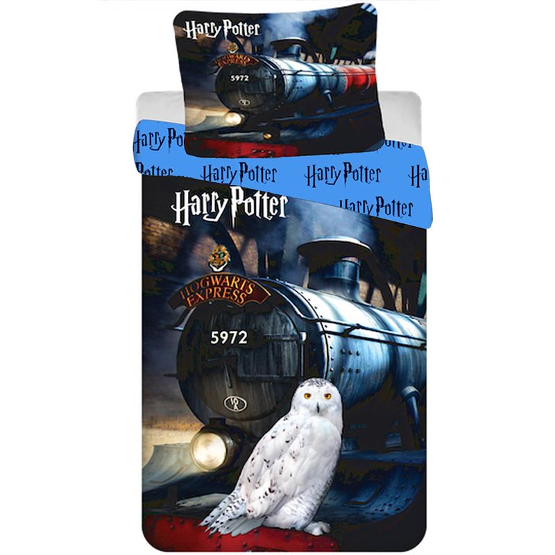 Foto van Harry potter dekbedovertrek hogwarts express - eenpersoons - 140 x 200 cm - katoen