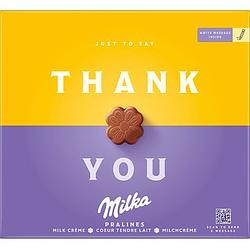 Foto van Milka thank you chocolade pralines 110g bij jumbo