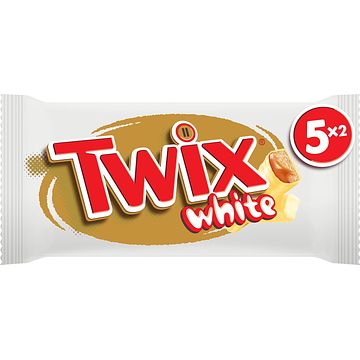 Foto van Twix white chocolade repen 5 x 2 stuks bij jumbo