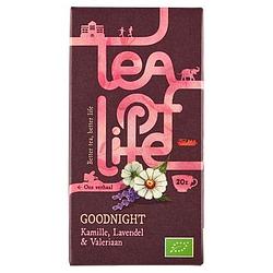 Foto van Tea of life goodnight kamille, lavendel & valeriaan 20 stuks 20g bij jumbo