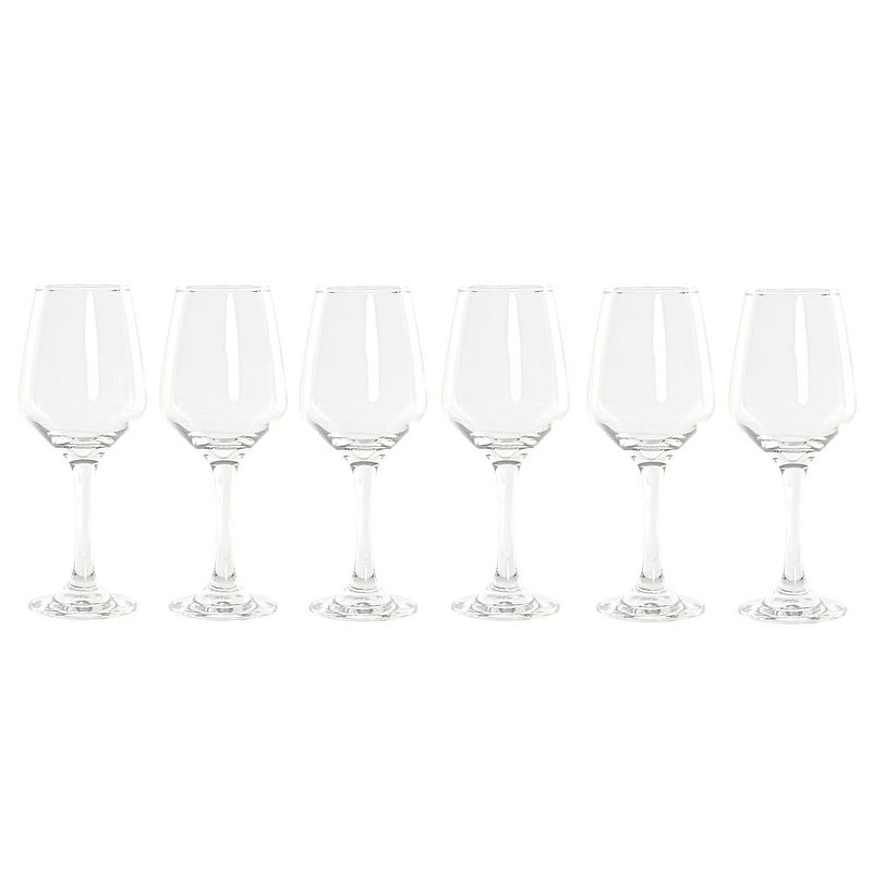 Foto van 12x stuks witte wijn glazen 320 ml van glas - wijnglazen