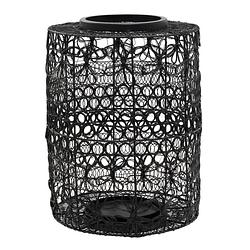 Foto van Ptmd maddin black iron lantern round l