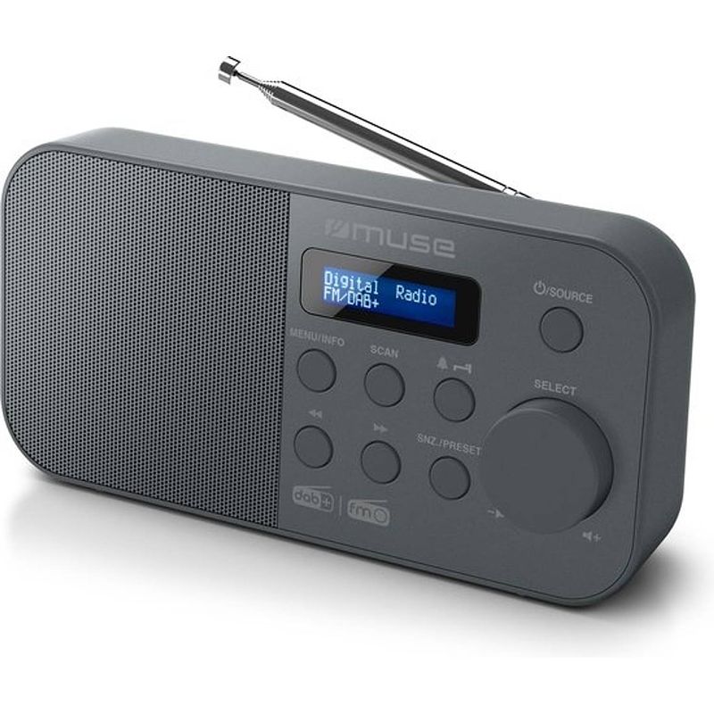 Foto van Muse m-109db dab+ wekkerradio, dubbele alarmfunctie