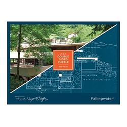 Foto van Frank lloyd wright fallingwater 2-sided 500 piece puzzle - puzzel;puzzel (9780735349605)