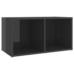 Foto van Vidaxl tv-meubel 72x35x36,5 cm spaanplaat hoogglans grijs