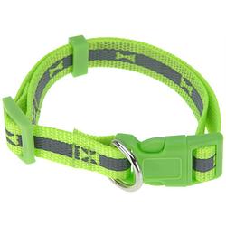 Foto van Dogs collection halsband 25-40 cm nylon grijs/groen