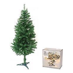 Foto van Kerst bundel - kunstkerstboom 180 cm & lichtsnoer 24 meter 320 led's