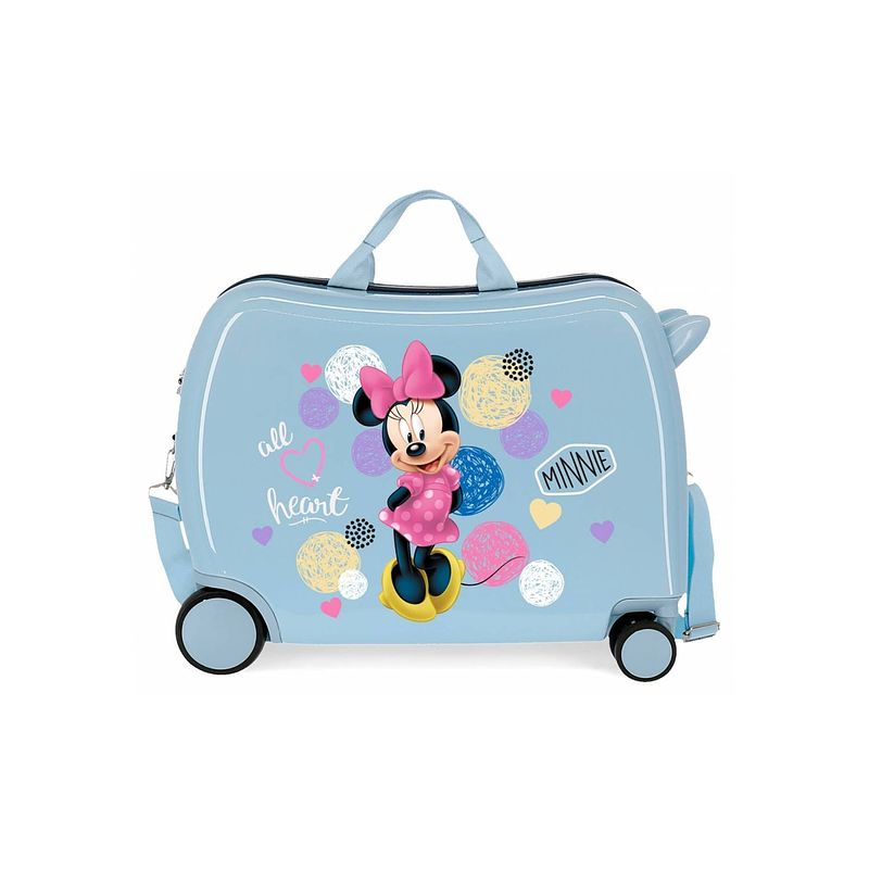 Foto van Disney minnie mouse abs rol zit kinderkoffer love blauw