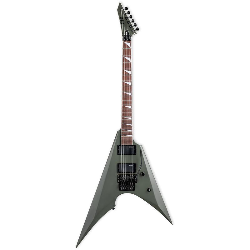 Foto van Esp ltd arrow-200 military green satin elektrische gitaar