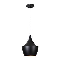 Foto van Quvio hanglamp rond zwart - quv5070l-black