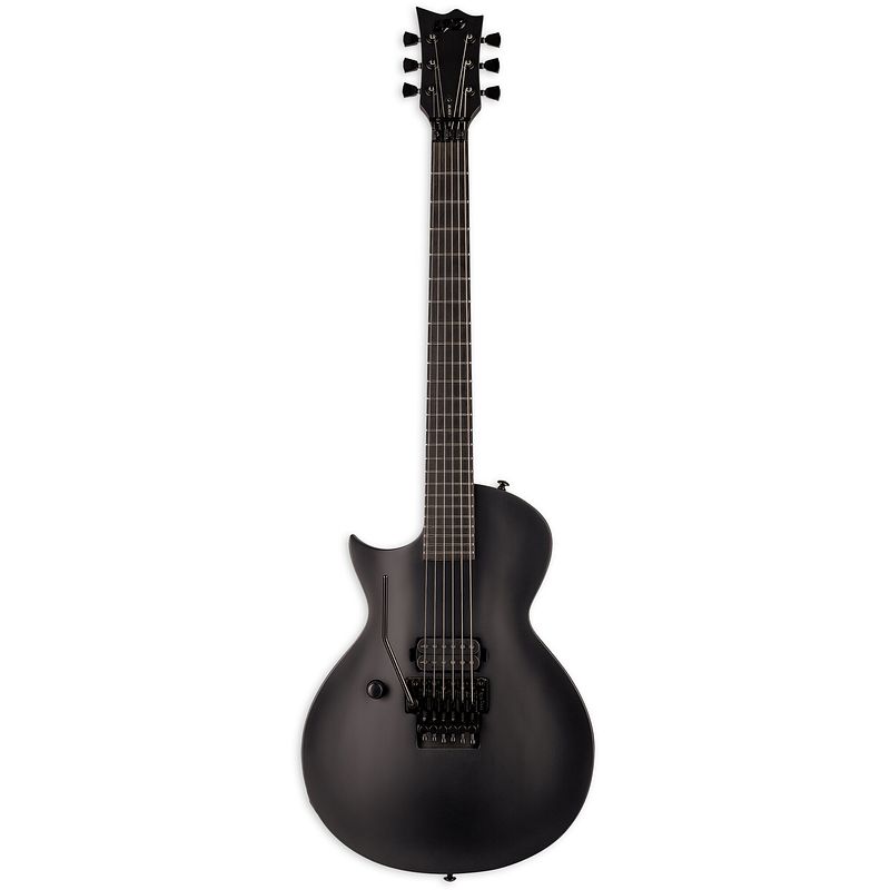 Foto van Esp ltd ec-fr black metal lh black satin linkshandige elektrische gitaar