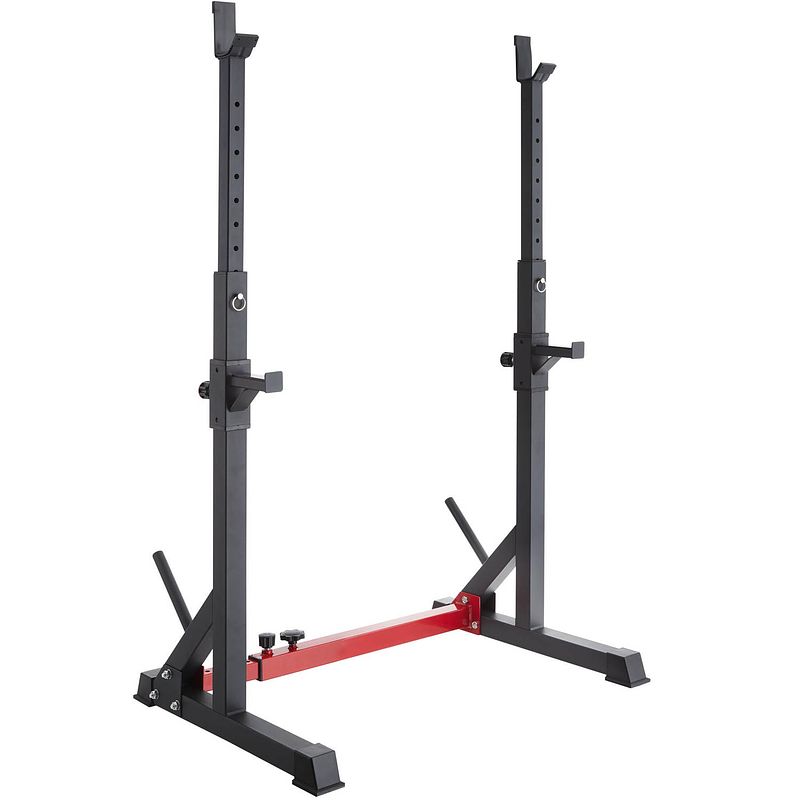 Foto van Tectake - squat rek - squat rack - apollo - zwart / rood - 404236