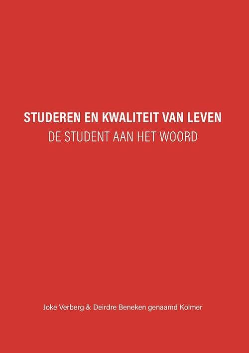 Foto van Studeren en kwaliteit van leven - deirdre beneken genaamd kolmer, joke verberg - paperback (9789463012676)