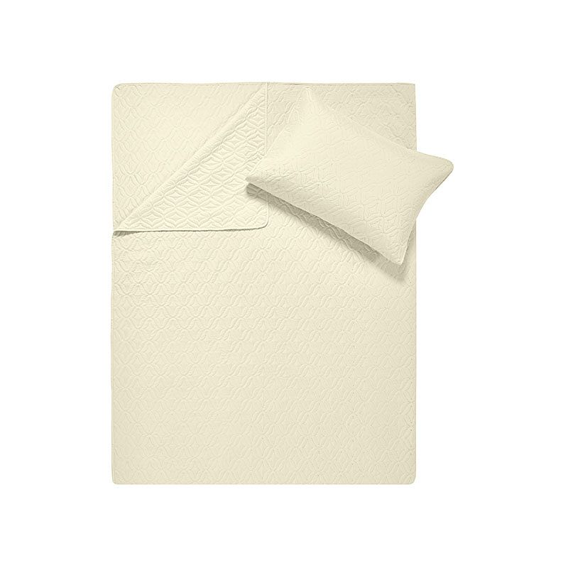 Foto van Bedsprei madison - creme - 180x250 cm dreamhouse bedding - dekbed-discounter.nl