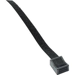 Foto van Hebotec hebotec klittenband sokkel om te bundelen, met fitting, om te schroeven haak- en lusdeel (b x h) 20 mm x 180 mm zwart 1 stuk(s)
