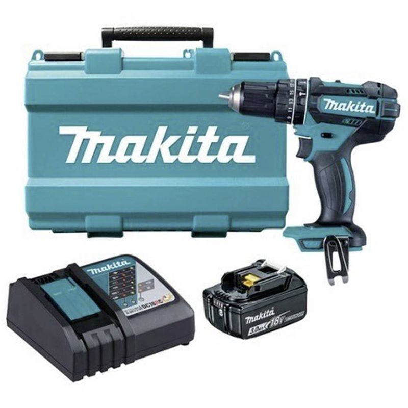 Foto van Makita makita 2 snelheden-accu-klopboor/schroefmachine incl. accu, incl. koffer