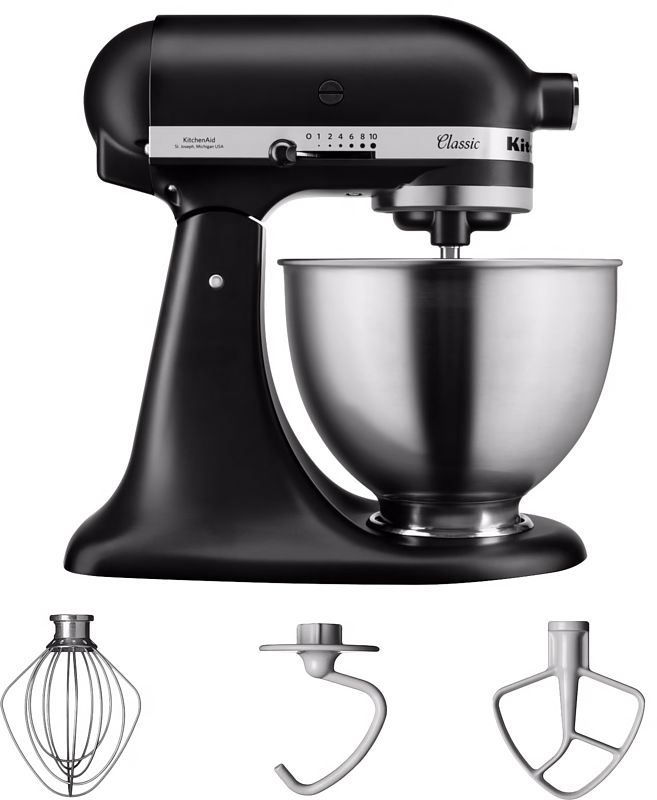 Foto van Kitchenaid classic 5k45ssebm matzwart