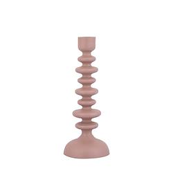 Foto van Ptmd lisanne beige casted alu candleholder circles l