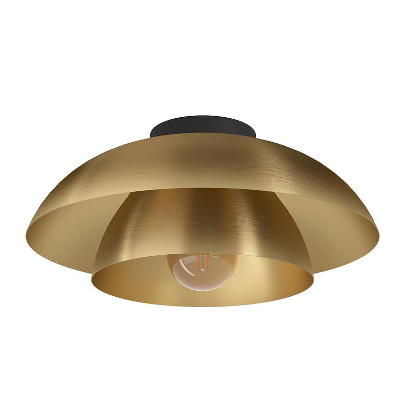 Foto van Eglo cenciara plafondlamp - e27 - ø 40 cm - goud - staal