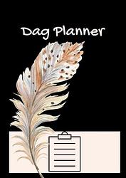 Foto van Dagplanner - werkplanner - a4 - boho - veer - zwart - ongedateerd. - kris degenaar - paperback (9789464651959)