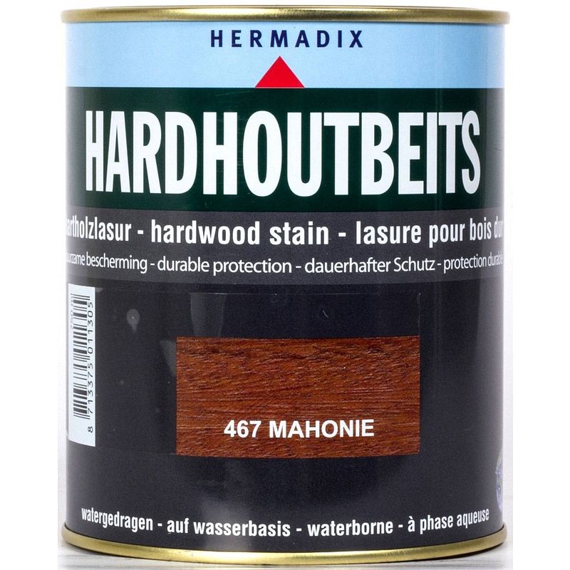 Foto van Hermadix - hardhoutbeits 467 mahonie 750 ml