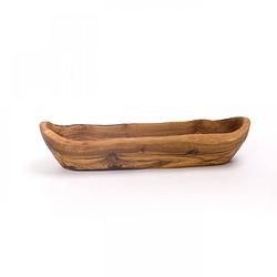Foto van Bowls and dishes pure olive wood broodmand l - olijfhout