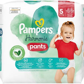 Foto van Pampers harmonie pants maat 5, 27 luierbroekjes bij jumbo