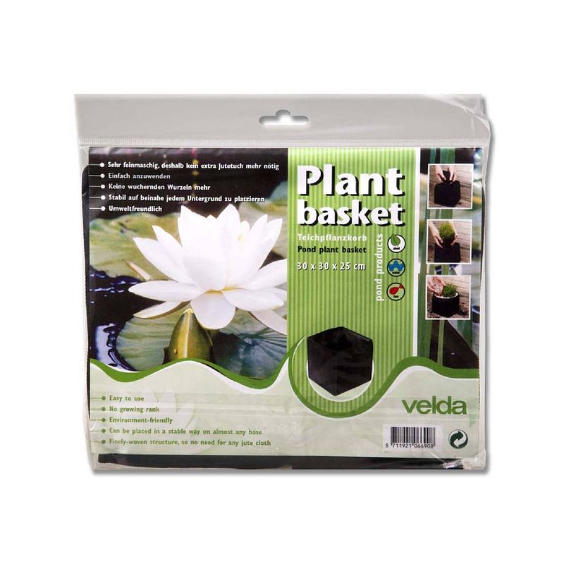 Foto van Velda - 5 stuks plant basket 30 x 30 x 25 cm 1 stuk