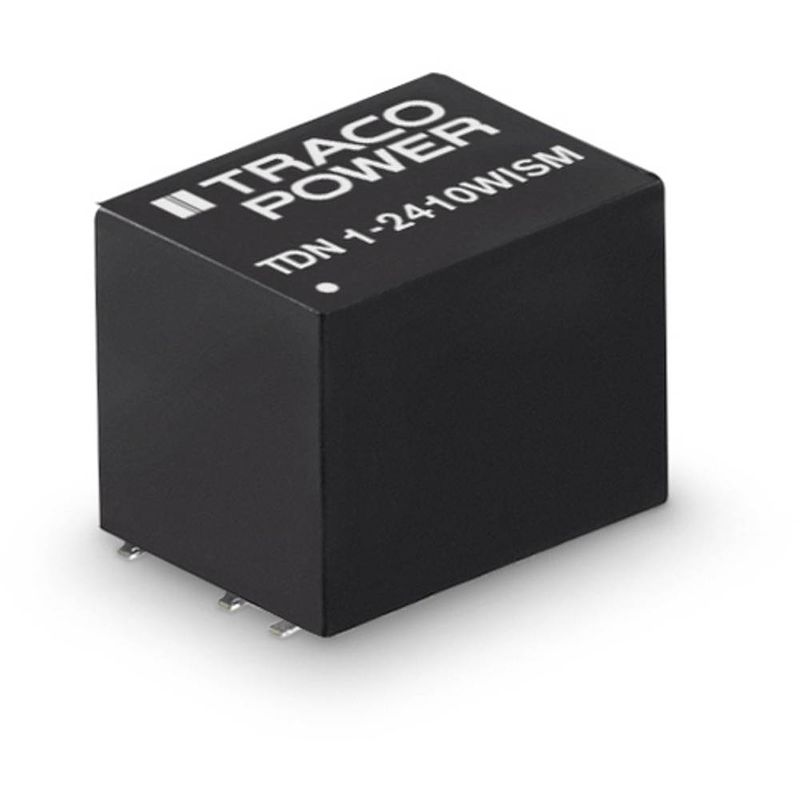 Foto van Tracopower tdn 1-1222wism dc/dc-converter, print 12 v/dc +12 v/dc, -12 v/dc 45 ma 1 w aantal uitgangen: 2 x inhoud 1 stuk(s)