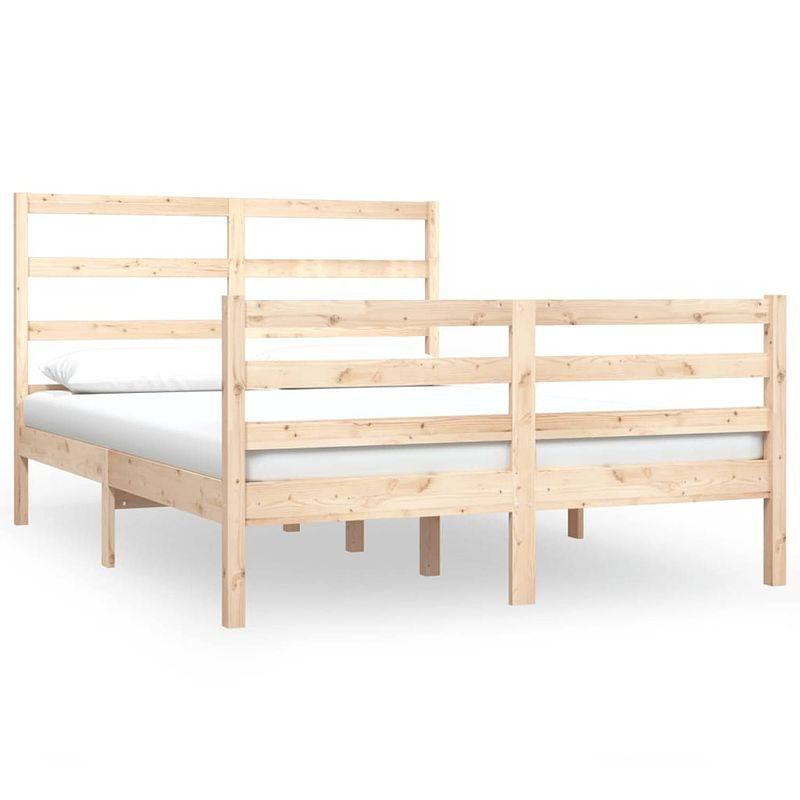 Foto van Vidaxl bedframe massief grenenhout 150x200 cm 5ft king size