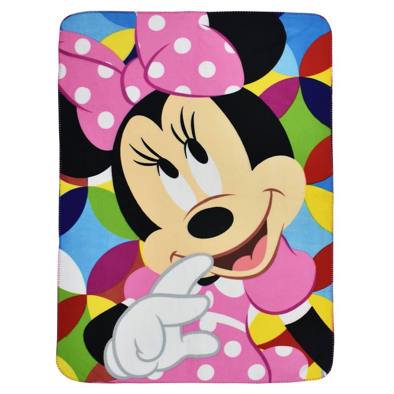 Foto van Disney fleecedeken minnie junior 100 x 140 cm roze