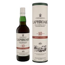 Foto van Laphroaig 10 years sherry cask finish 70cl whisky + giftbox