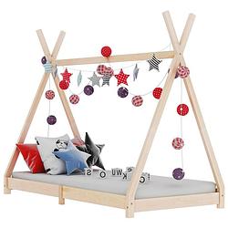 Foto van Vidaxl kinderbedframe massief grenenhout 80x160 cm