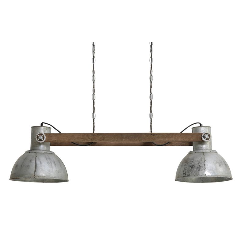 Foto van Light & living - hanglamp elay - 110x30x30 - zilver