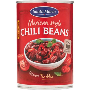 Foto van Santa maria mexicaanse chili bonen medium 410g bij jumbo