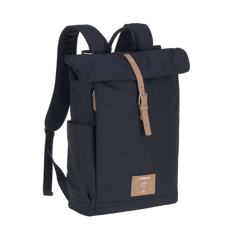 Foto van Länssig luiertas rolltop backpack incl. verschoningsmatje - night blue