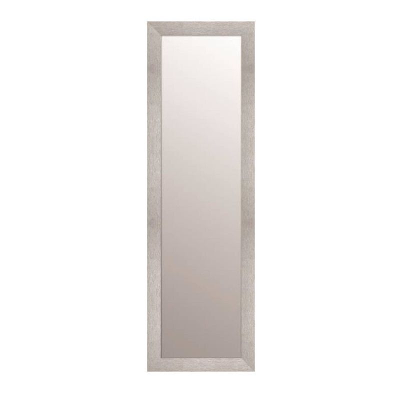 Foto van Artesania texa rechthoekige spiegel 30x120 cm zilver