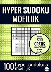 Foto van Sudoku moeilijk: hyper sudoku - nr. 18 - puzzelboek met 100 moeilijke puzzels voor volwassenen en ouderen - sudoku puzzelboeken - paperback