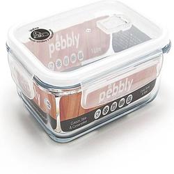 Foto van Pebbly - vershoudbox, glas, rechthoekig, 1 l - pebbly